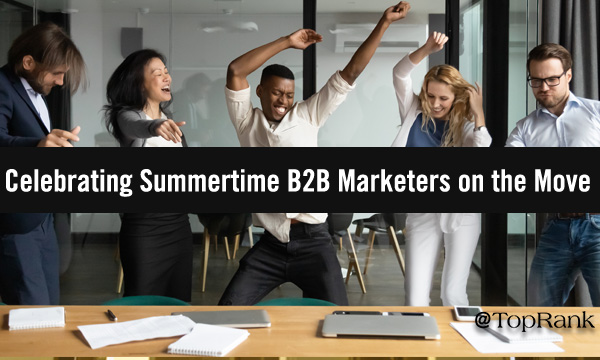 Summertime B2B marketers on the move business people image