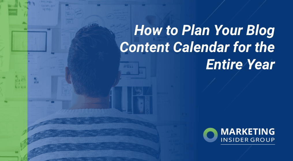 man planning to show planning blog content
