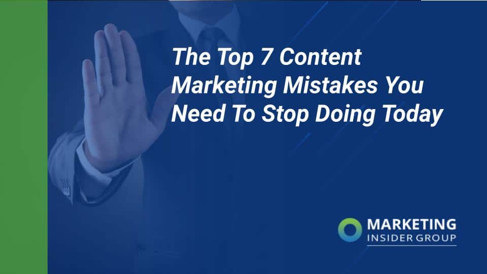 business man motioning you to stop making content marketing mistakes