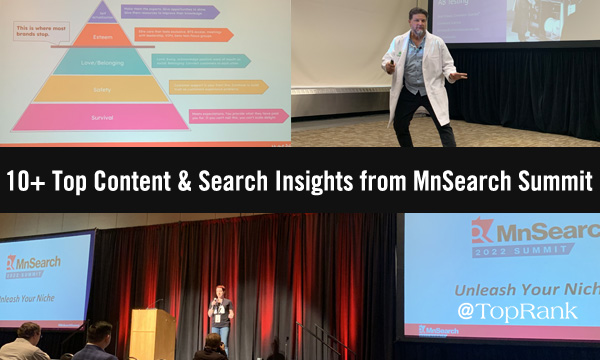 10 content and search insights from MnSearch Summit event collage image