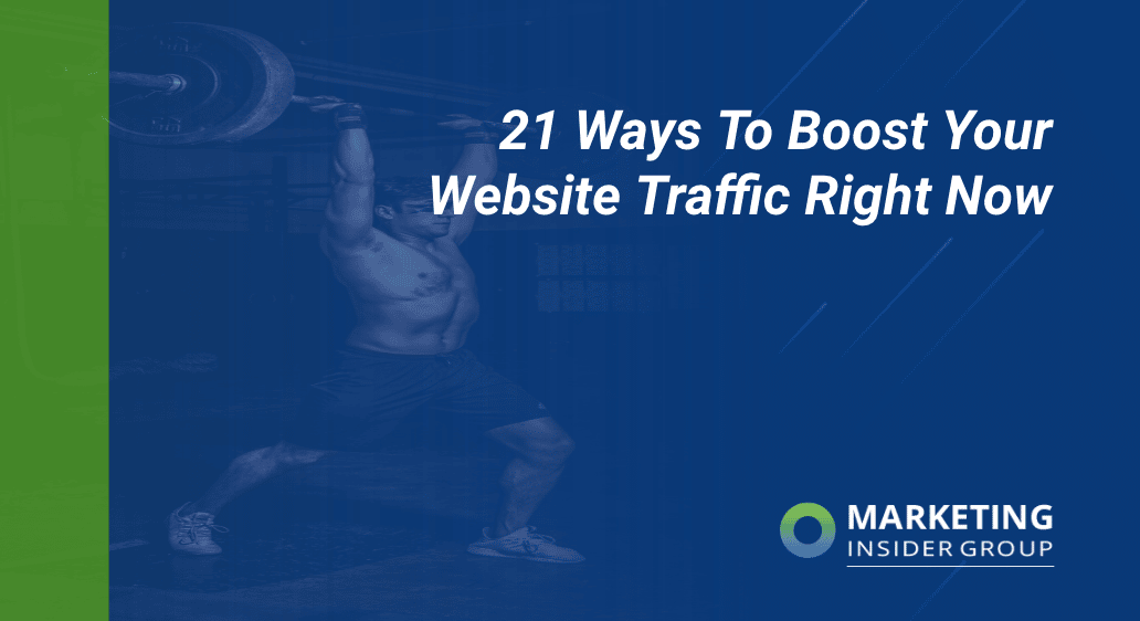 man lifting weights to show boosting web traffic