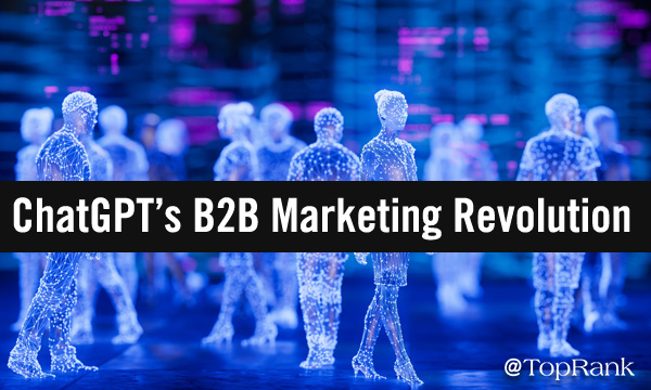 ChatGPT’s B2B marketing revolution computerized business people image.