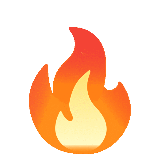 Fire on Noto Color Emoji, Animated 14.0