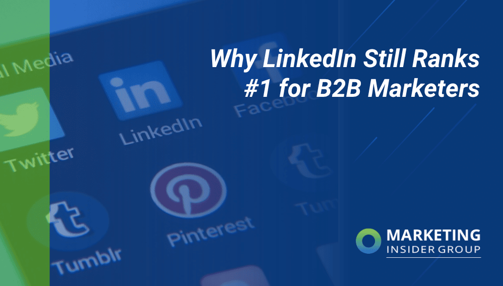 image of social media icons showing linkedin importance for B2B marketers