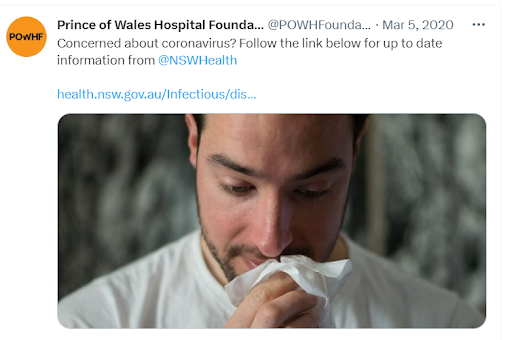 Prince of Wales Hospital social awareness example
