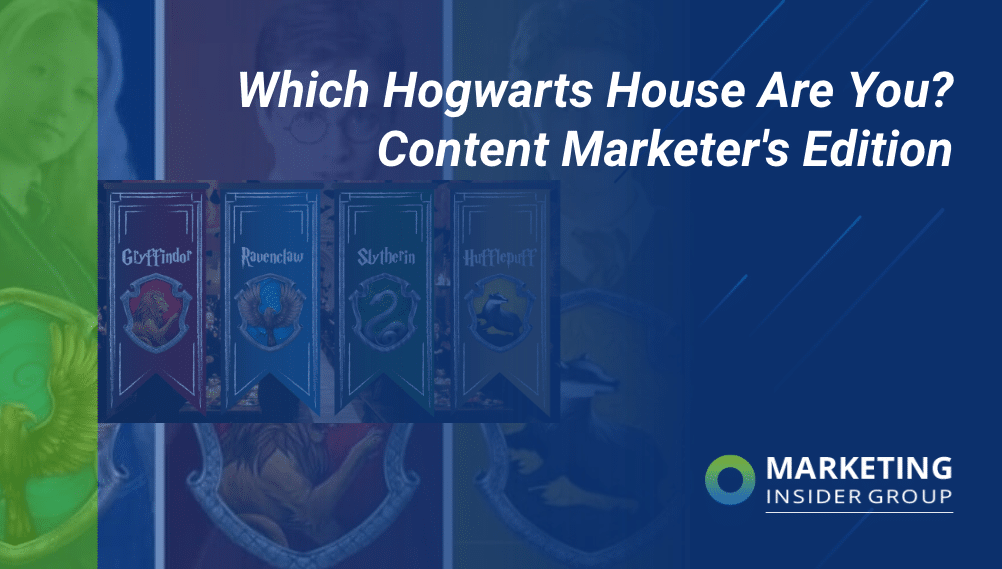 Hogwarts houses sorted for content marketing